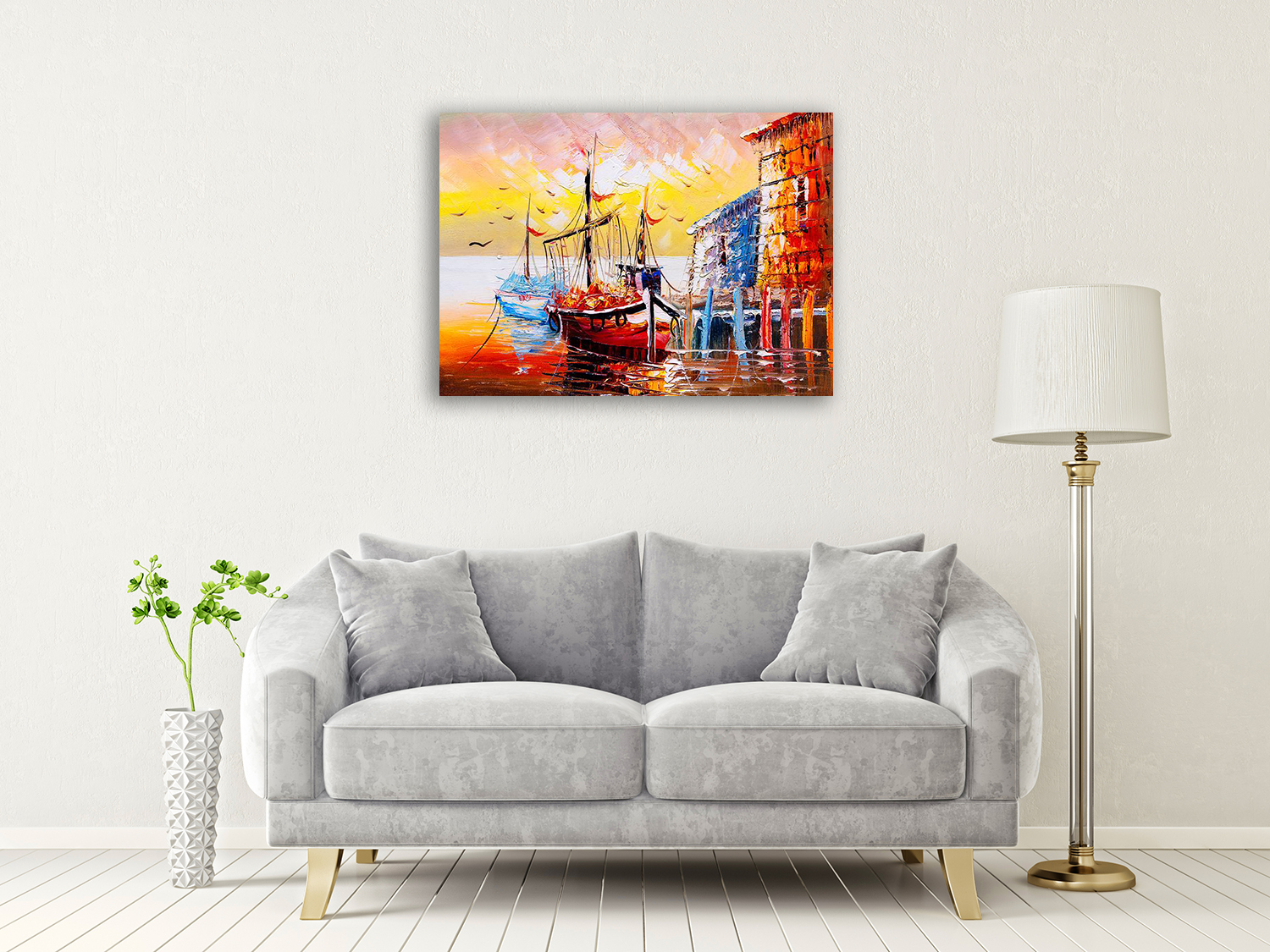 Multi-Colours Wall Art Print on Canvas