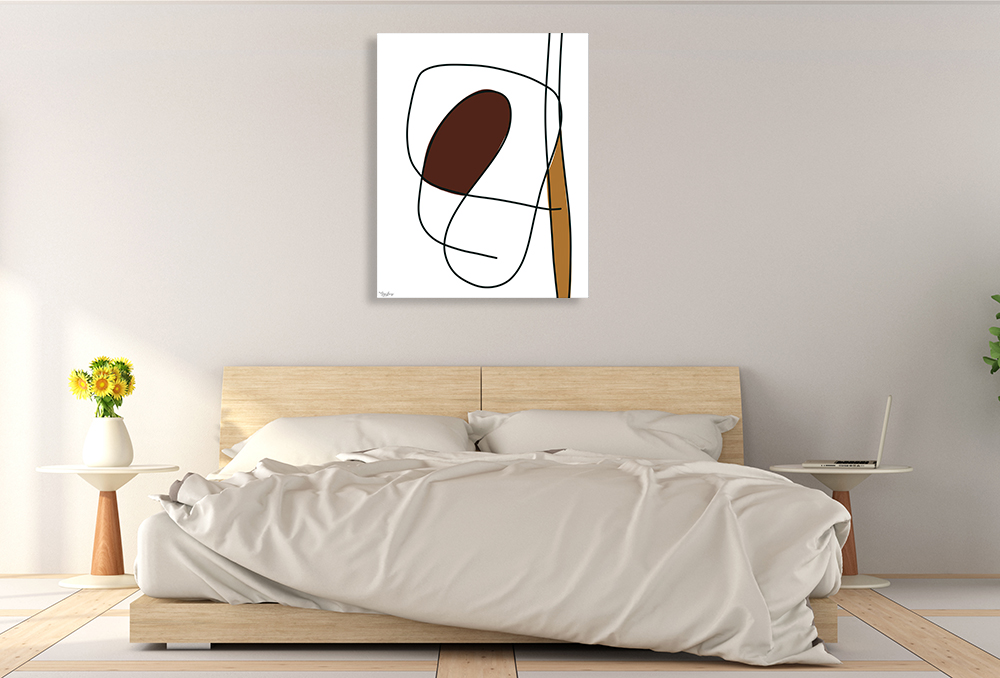 Portrait Abstract Wall Art on Canvas