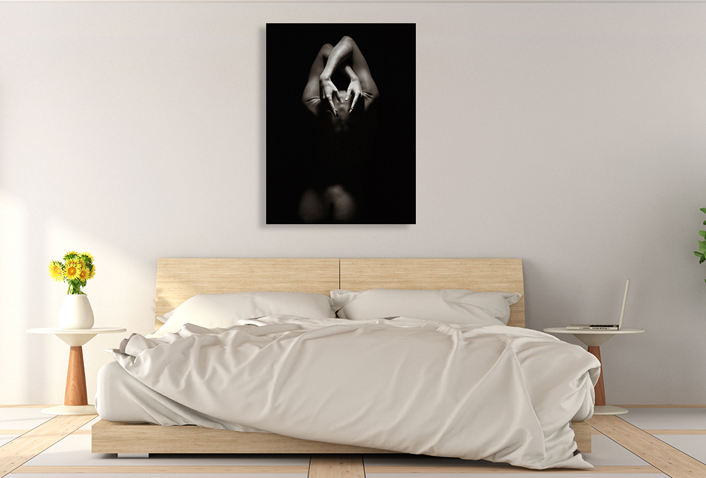 Black and White Wall Art Print on Canvas