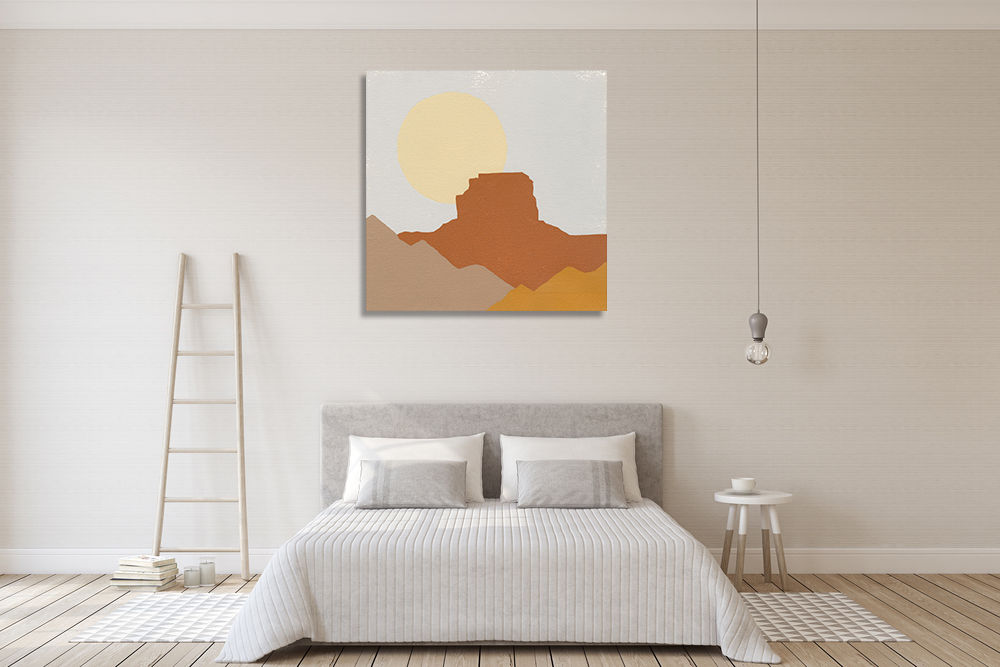 Square Landscape Wall Art on Canvas