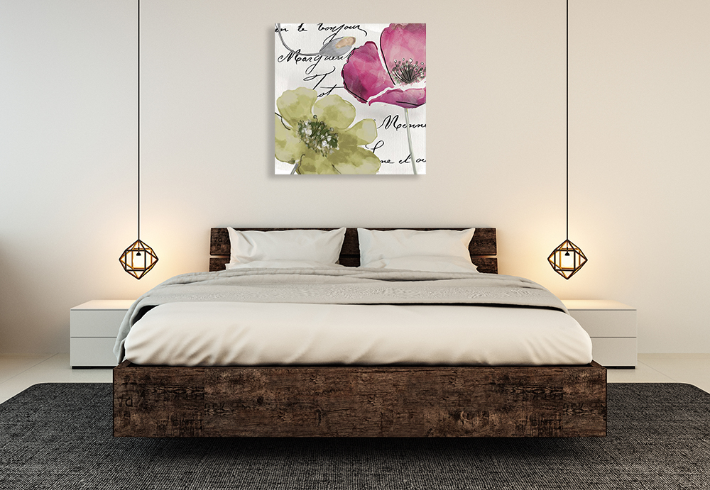 Square Watercolour Wall Art Print