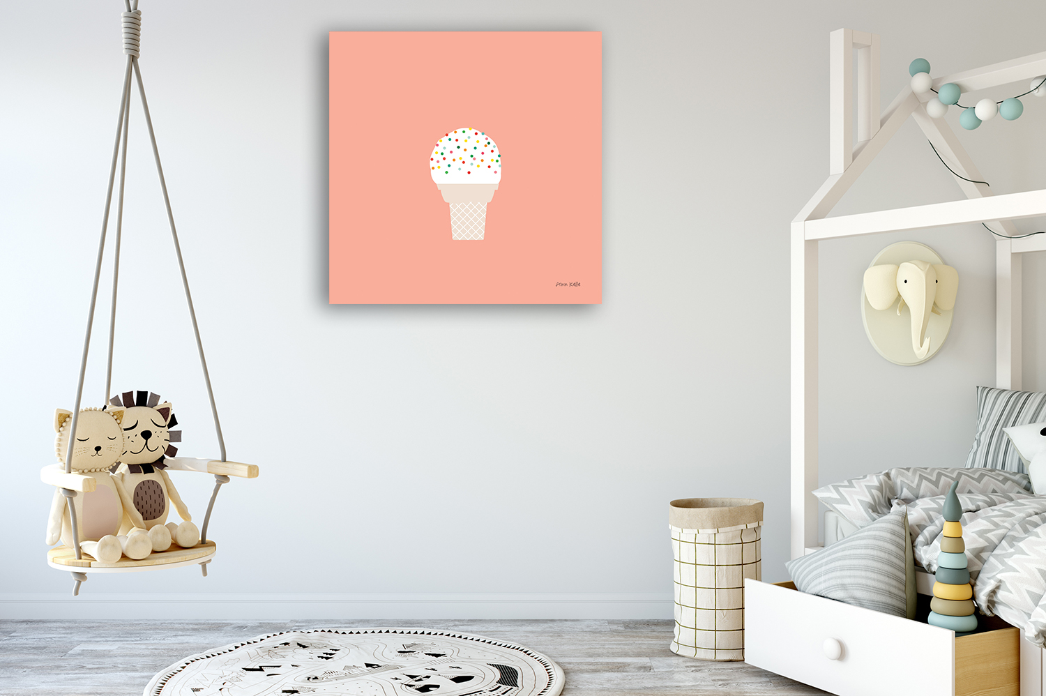 Square Wall Art on Canvas