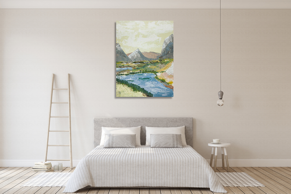 Portrait Landscape Art Print on Canvas