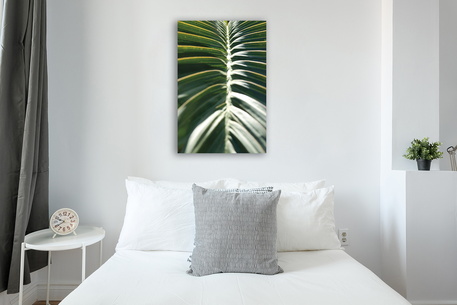 Portrait Cosmos and Palms Wall Print