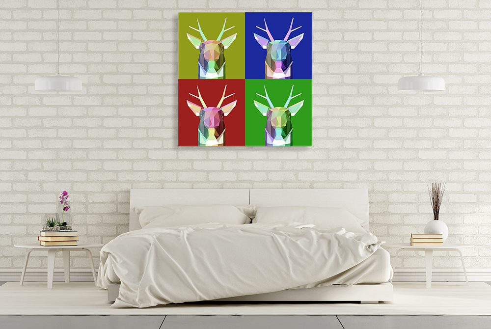 Square Popart Wall Art Print