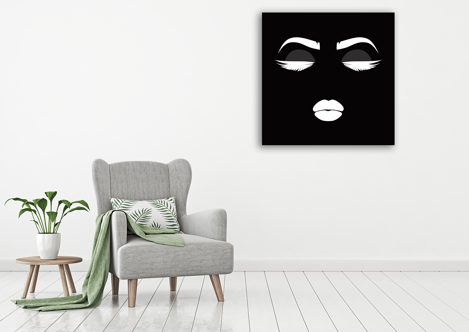 Square Figurative Wall Art Print