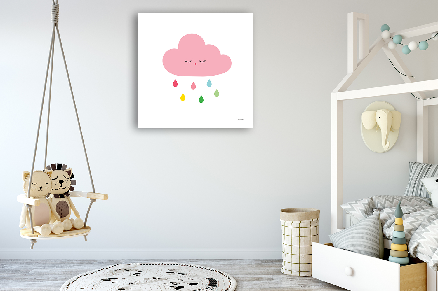 Sleepy Cloud II Wall Art Print