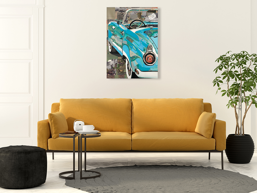 Multi-Colours Wall Art Print on Canvas