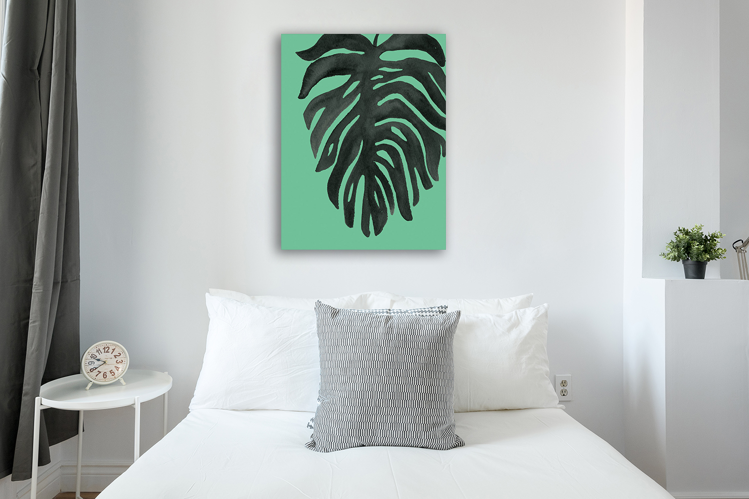 Portrait Cosmos and Palms Wall Print