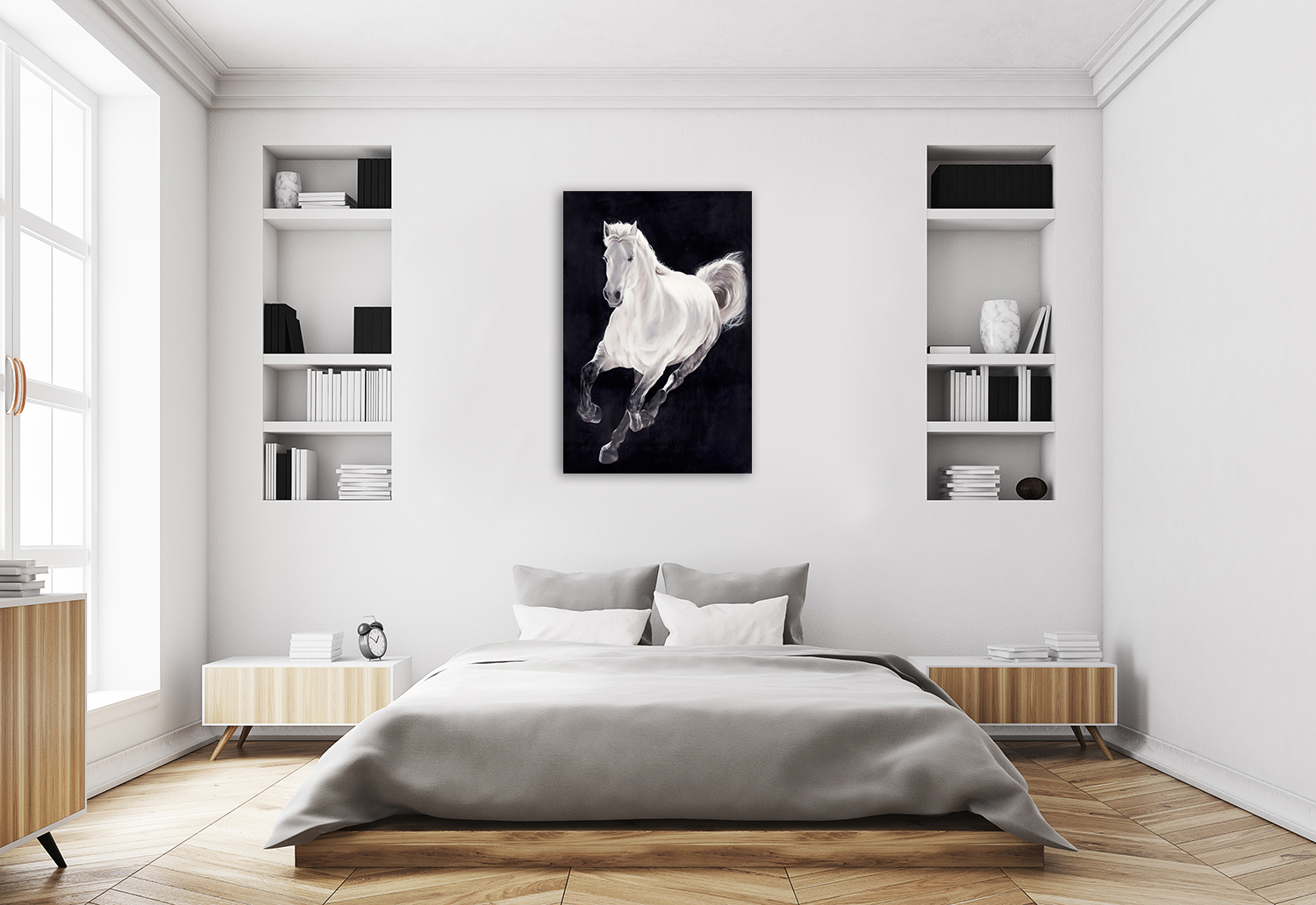 Black and White Art Print Canvas