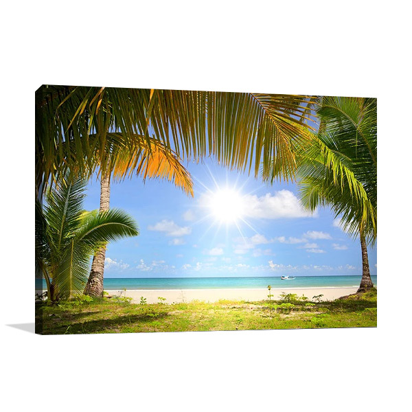 White Sandy Beach Art Print