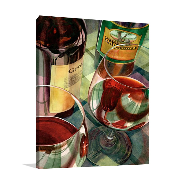 Wine Tasting Wall Art Print