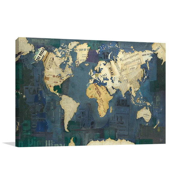 World Map Print | Kelsey Hochstatter