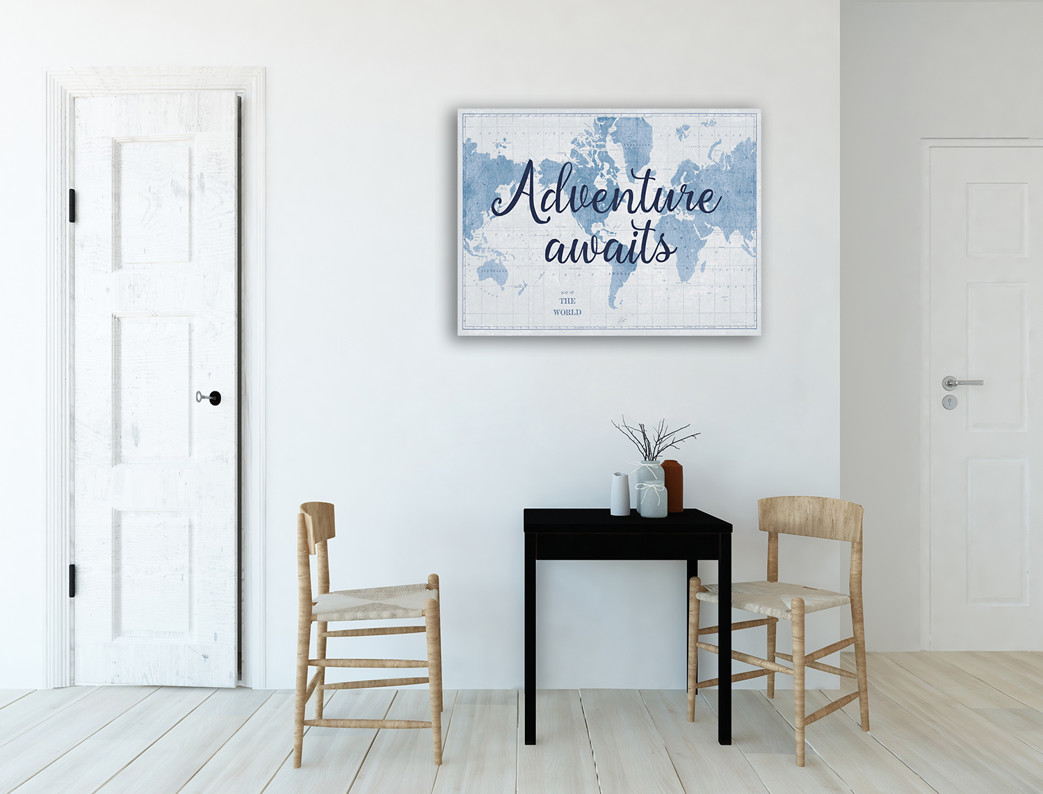 Blue Art Print on Canvas