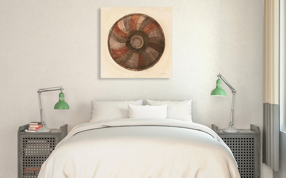 Bedroom Square Canvas Art Print