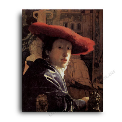 Jan Vermeer | The Girl with the Red Hat - Direct Art Australia