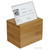 Oceanstar Bamboo Recipe Box with Divider