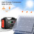 200W Portable Power Station, FlashFish 40800mAh Solar Generator with 50W 18V Portable Solar Panel, Flashfish Foldable Solar Charger with 5V USB 18V DC Output