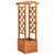 Trellis Planter with Arch 19.3"x15.4"x51.2" Firwood