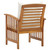 Garden Chairs with Cushions 2 pcs Solid Acacia Wood