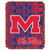 Mississippi OFFICIAL Collegiate "Double Play" Woven Jacquard Throw
