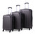 3-Piece Luggage Expandable Lightweight Travel Suitcase Set with Code Lock, Spinner Wheels, 20/24/28 Inches