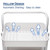 3 Tiers Rolling Utility Cart/White