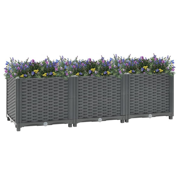 Raised Bed 47.2"x15.7"x15" Polypropylene