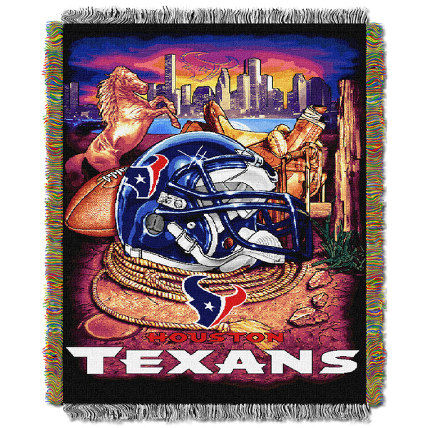 Texans OFFICIAL National Football League, "Home Field Advantage" 48"x 60" Woven Tapestry Throw by The Northwest Company