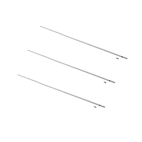 Three pack AR-15 Gas Tube - Rifle Length / 140-042, image of three rifle-length gas tubes for AR-15 rifles arranged in a row.