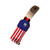 Keychain Pepper Spray .5 oz American Flag, portable self-defense keychain with American flag design.