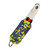 Keychain Pepper Spray, 0.5 oz Yellow & Grey Camo, compact self-defense spray with a keyring and camouflage design.