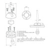 Scanstrut Medium Deck Seal SS Connector - 1.18" Cable - .55" [DS30-S]