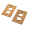 Whitecap Teak Outlet Cover\/Receptacle Plate [60170]