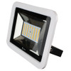 Lunasea 35W Slimline LED Floodlight, 12\/24V, Cool White, 4800 Lumens, 3 Cord - White Housing [LLB-36MN-81-00]