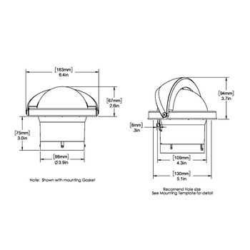 Ritchie SS-2000 SuperSport Compass - Flush Mount - Black [SS-2000]