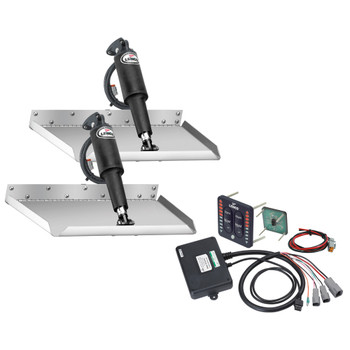 Lenco 12" x 12" Edgemount Trim Tab Kit w\/LED Indicator Switch Kit 12V  [15110-103]