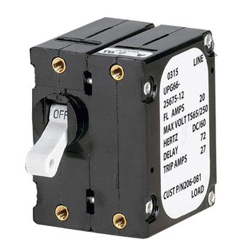 Paneltronics 'A' Frame Magnetic Circuit Breaker - 5 Amps - Double Pole  [206-078S]