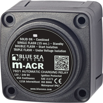 Blue Sea 7601 DC Mini ACR Automatic Charging Relay - 65 Amp  [7601]