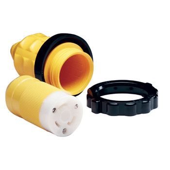 Marinco 305CRCN.VPK 30A Female Connector w\/Cover & Rings  [305CRCN.VPK]