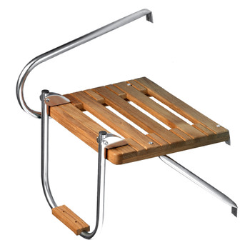 Whitecap Teak Swim Platform w\/Ladder f\/Outboard Motors  [60902]