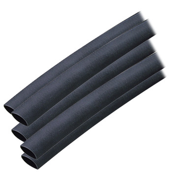 Ancor Adhesive Lined Heat Shrink Tubing (ALT) - 3\/8" x 12" - 5-Pack - Black  [304124]