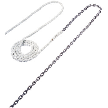 Maxwell Anchor Rode - 18'-5\/16" Chain to 200'-5\/18" Nylon Brait  [RODE53]