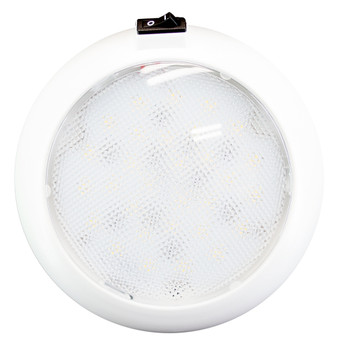 Innovative Lighting 5.5" Round Some Light - White\/Red LED w\/Switch - White Housing [064-5140-7]