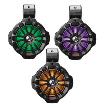 Boss Audio 6.5" Amplified Wake Tower Multi-Color Illuminated Speakers - Black [B62RGB]
