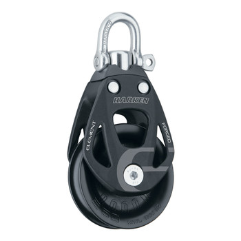 Harken 60mm Single Aluminum Element Block w\/Swivel [6260]