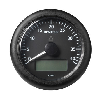 VDO Marine 3-3\/8" (85MM) Viewline Tach w\/Multifunction Display - 0 to 4000 RPM - Black Dial  Bezel [A2C59512391]