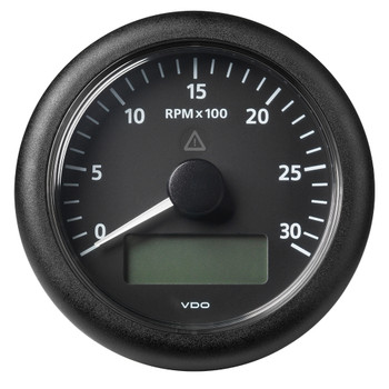 VDO Marine 3-3\/8" (85 mm) ViewLine Tachometer w\/Multi-Function Display - 0 to 3000 RPM - Black Dial  Bezel [A2C59512390]