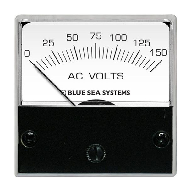 Blue Sea 8244 AC Analog Micro Voltmeter - 2" Face, 0-150 Volts AC  [8244]