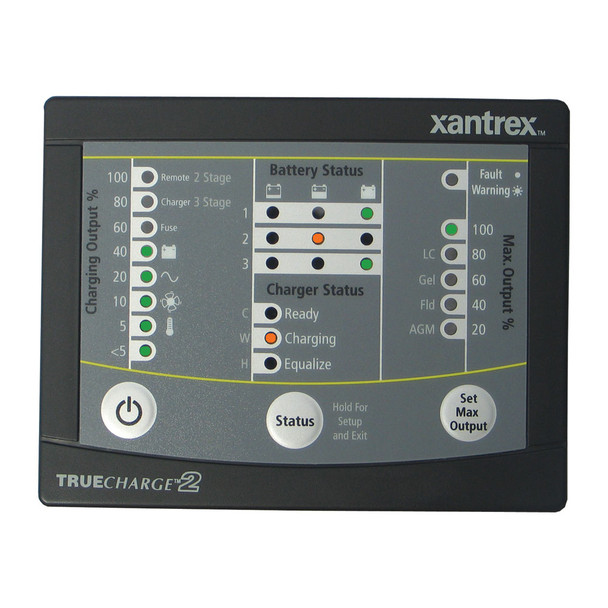 Xantrex TRUECHARGE2 Remote Panel f\/20 & 40 & 60 AMP (Only for 2nd generation of TC2 chargers)  [808-8040-01]